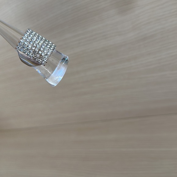 Express Silver Rhinestone Ring 8 - Picture 5 of 7